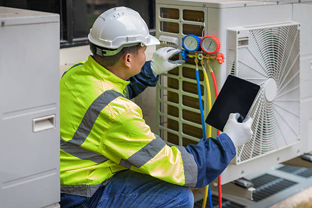 Professional Air Duct Cleaning technician working in Walnut, IL